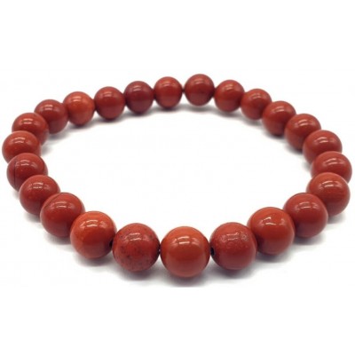 Bracelet en Jaspe rouge 8mm